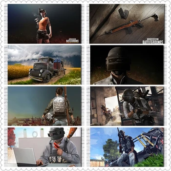 

PUBG PS4 Game Poster Painting Poster Print Living Room Home Decor Game HD Nursery Kids Room wall art canvas painting R491