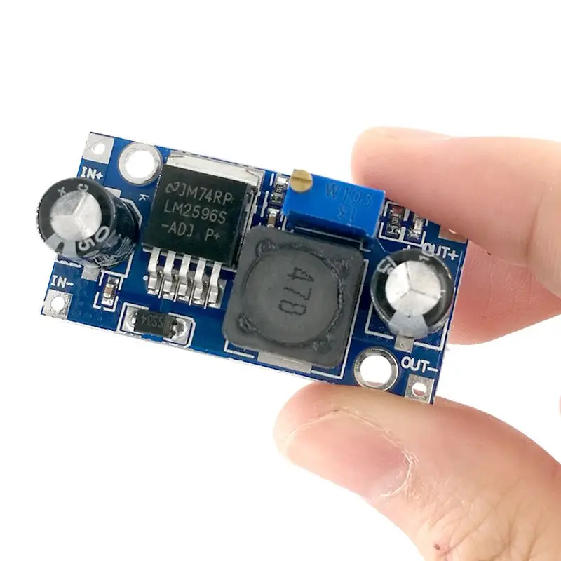 DC-DC 3A/DC понижающий преобразователь подпушка электронный комплект Модуль платы блока программного управления LM2596 Питание доска Выход 4 V-35 V