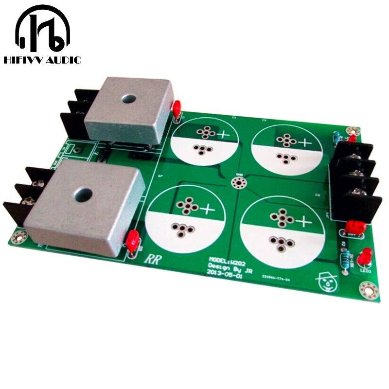 Double bridge rectifier single bridge rectifier power supply board 35mm pin distance large capacitor filter board 1969 amplifier bryston speaker protection soft start rectifier filter power supply board pcb lndependent l r channels for 4b 28b