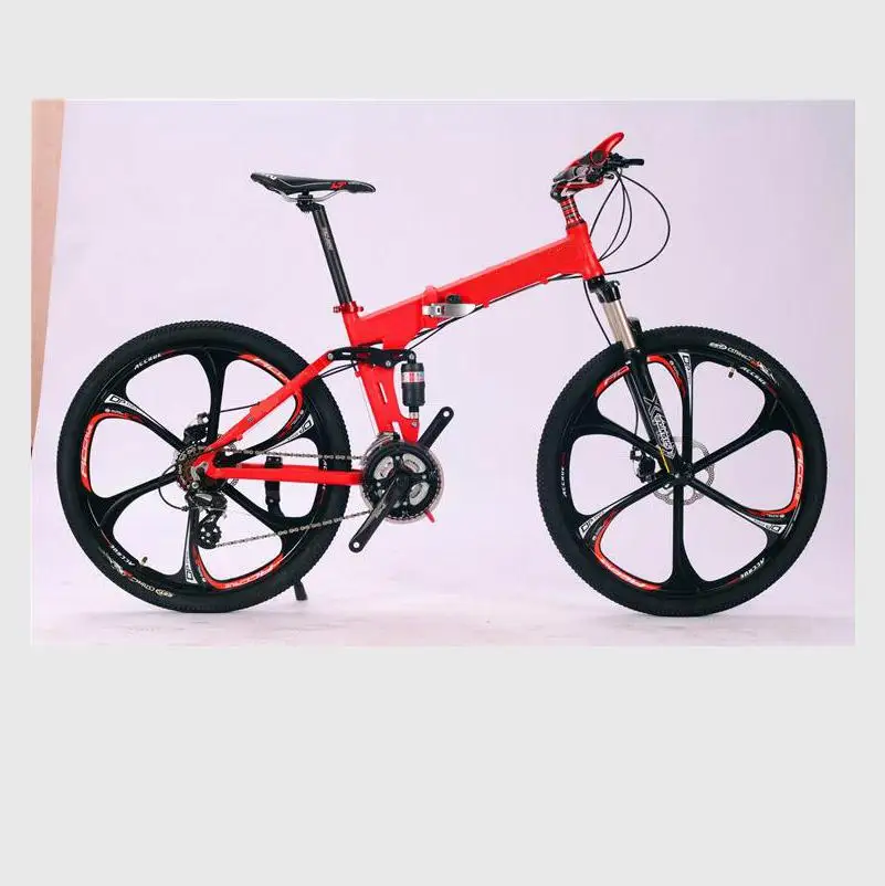 Sale Kalosse Magnesuim alloy  26*2.125  DIY colors  bicycle foldable   21/24/27/30 speed  Hydraulic brakes , mountain bike man 6