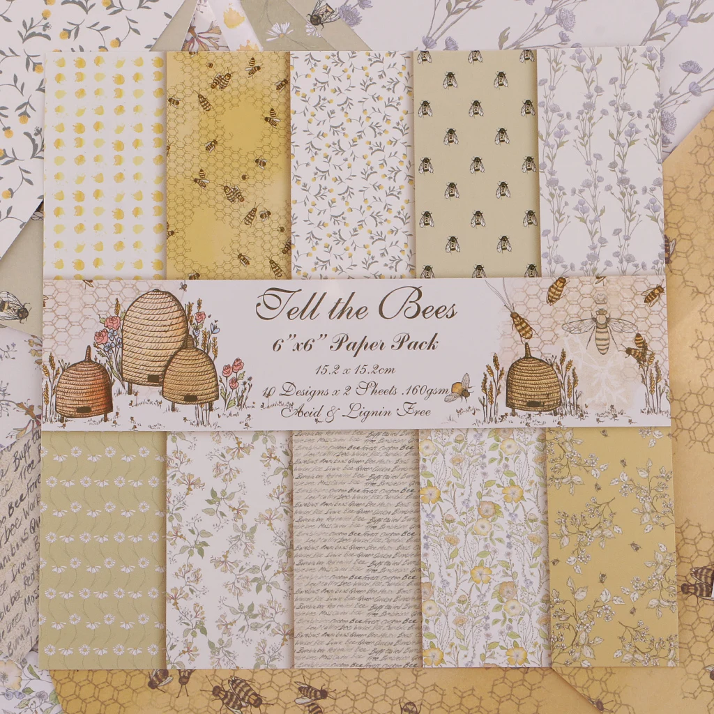 20/24 Sheets Designer Paper ,151x152mm,Decorative Scrapbook Paper DIY Card Making Hand Album Diary Decorations