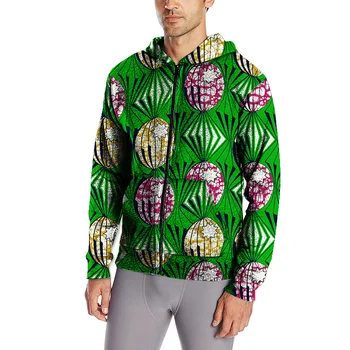 

Fashion Spring Africa Pattern Style Print Men Jacket Casual African Clothing Man Dashiki Hat Coats Clothing Customized