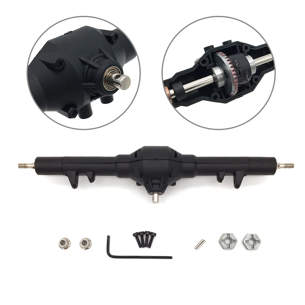 

For Wltoys 12428 12423 Toy Shaft Cover Gear Box Rear Plastic Differential Accessories Upgraded With Metal Connector RC Car