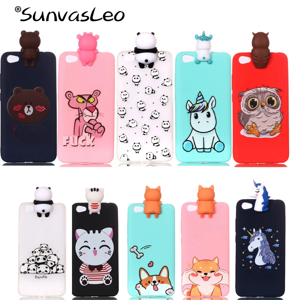 

For Xiaomi Redmi Note 5A Case 3D Soft Silicone Cover Cartoon Phone Cover Shell Skin For Xiaomi Redmi Note 5A 5.5" Fundas Coque