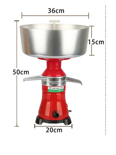 Свежий молочный крем Электрический центробежный сепаратор металла 80л/ч 220V12V коммерческий автоматический сепаратор сливкок машина