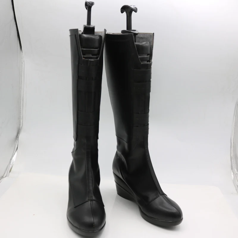 

Avengers Black Widow Cosplay Shoes Boots Superhero Halloween Carnival Party Costume Accessories
