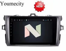 Youmecity Android 7.1 car dvd player for Toyota corolla 2007 2008 2009 2010 2011 in dash 2 din 1024*600 car dvd gps navigation