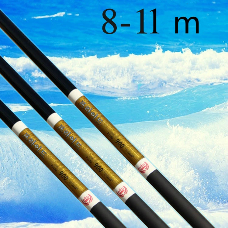 

High Carbon Super Hard Stream Pole Carp Fishing Rod Long 8m 9m 10m 11m 12m Big Fish Rod Ultra-light Hand Stick Telescopic Olta