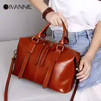 2018 Genuine Leather Boston Bag For Women Shoulder Bag High Quality Cowhide Handbag Women Bag Designer sac a main bolsa Tote Bag