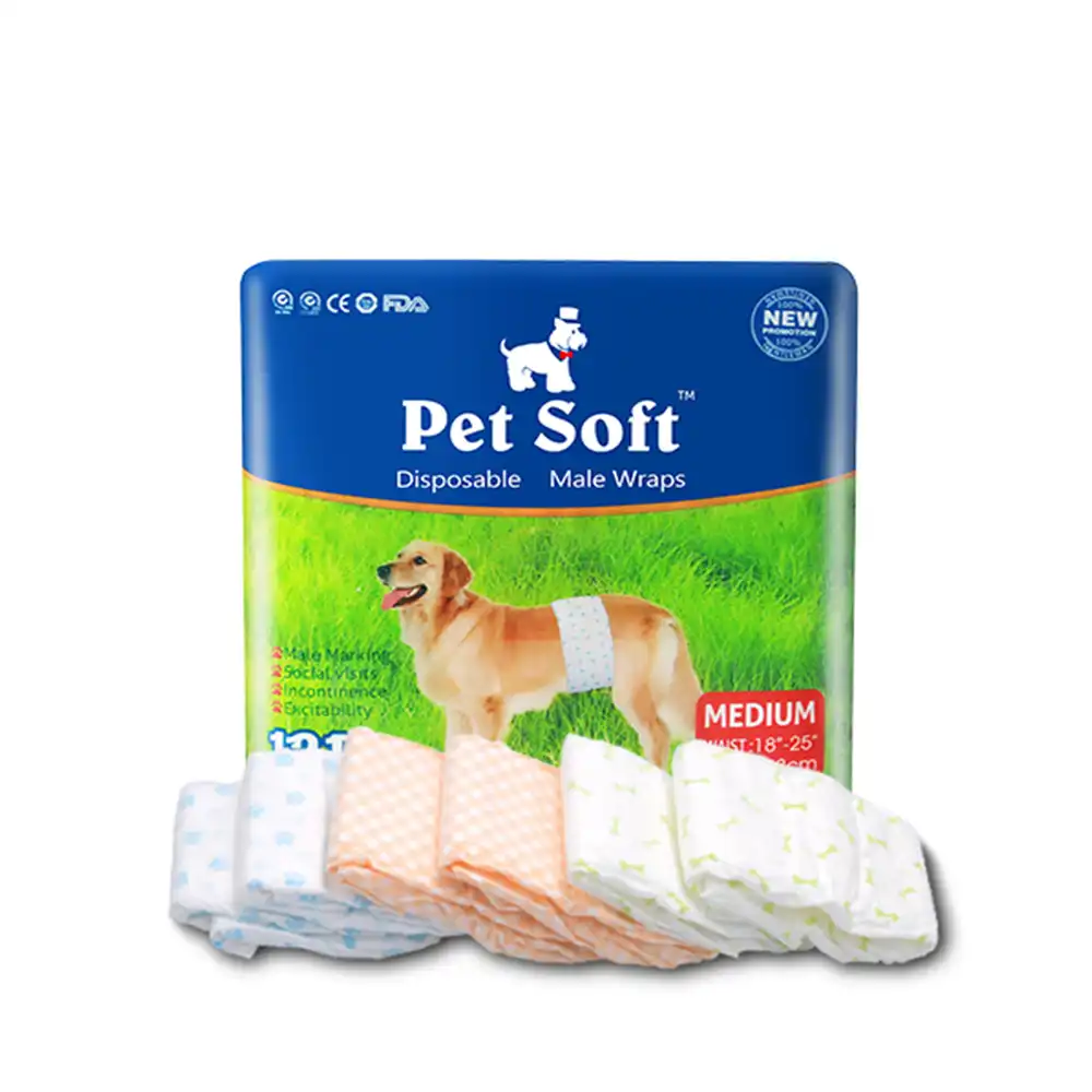 pet soft disposable male wraps