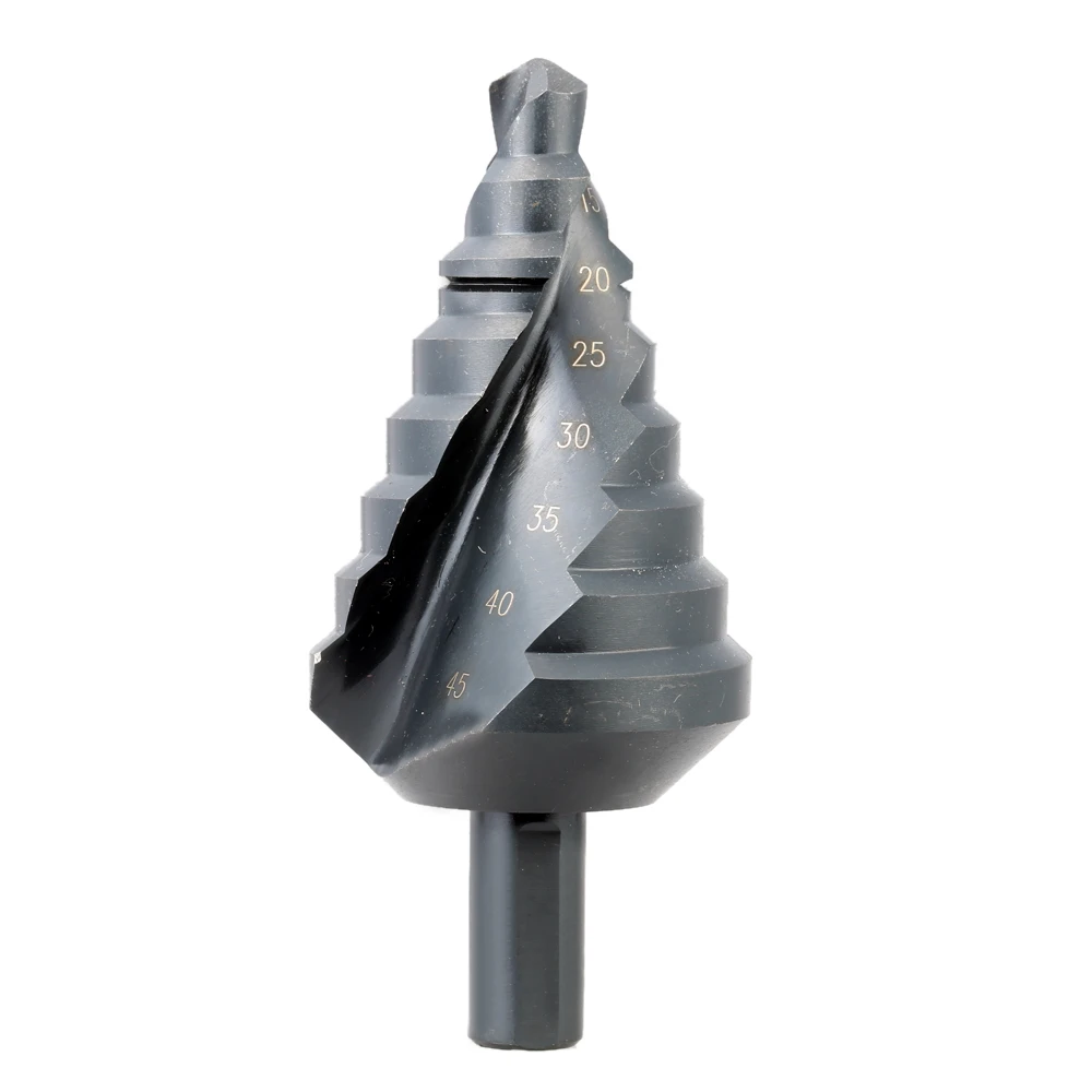 

10-45mm High Quality HSS Spiral Groove Step Drill Excellent Pagoda Drill Essential Hole Cutting Tool wood tool punte trapano