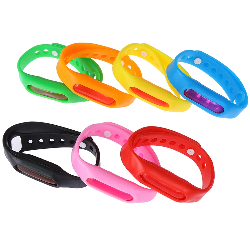 10Pcs Anti Mosquito Bug Repellent Wrist Band Bracelet Insect Bangle Lock Camping