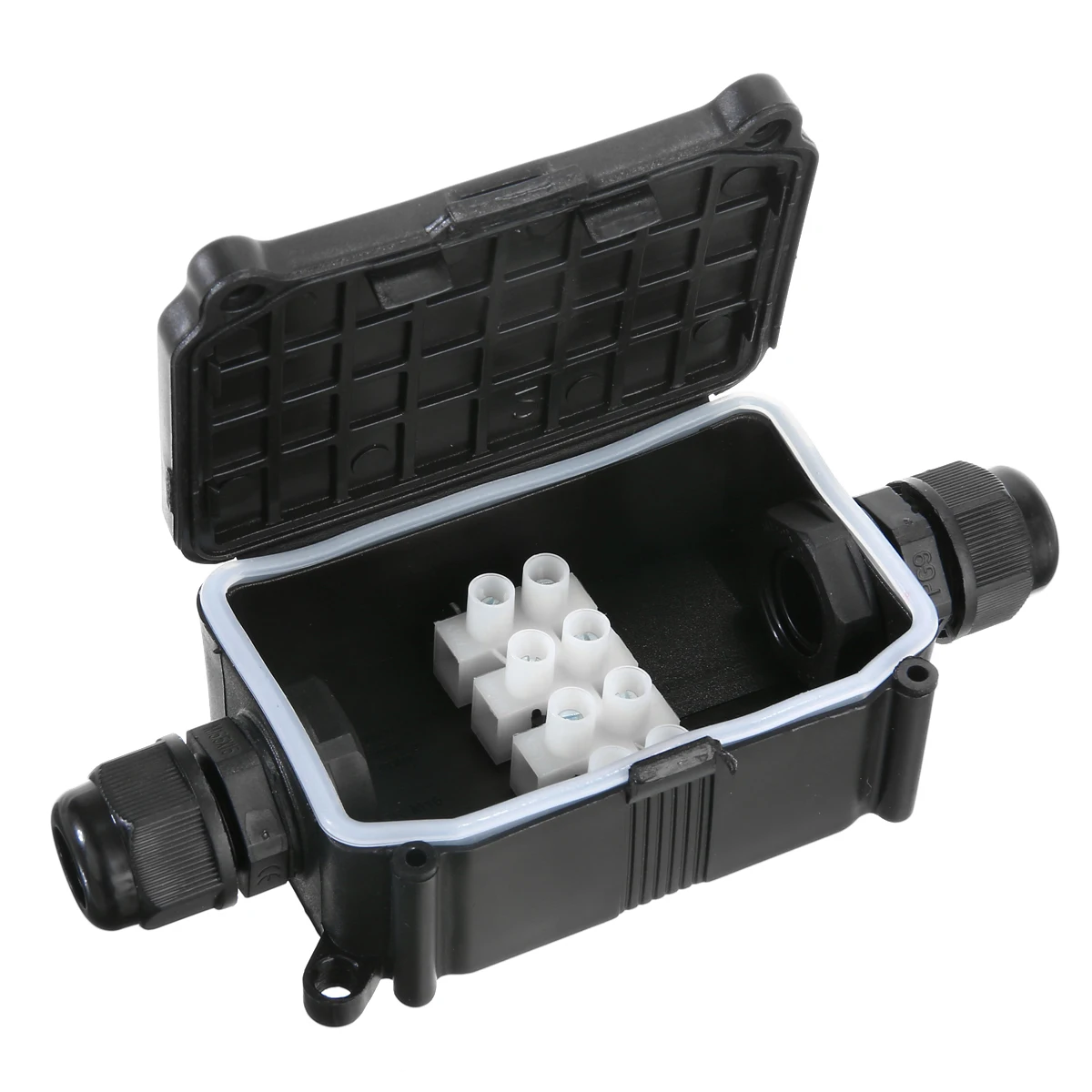 

Plastic IP66 Electrical Junction Box 2 Way 450V Waterproof Rain Protection Outdoor 4 Position Terminal Box Wire Connector