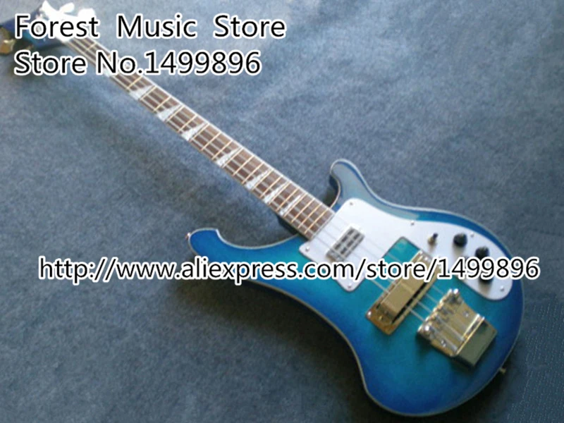 

Musical Instrument Blue Suneye R4003 Electric Bass Guitarra China OEM Rick Bass Custom Shop Left Handed Custom Available