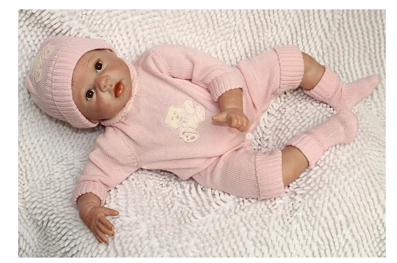 Kopen NPKCOLLECTION 22 Inch 55 cm Zeer Zacht Siliconen Pasgeboren Baby Doll Reborn baby Poppen Levensechte Echte Baby Doll voor kinderen Gift