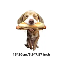 Собака есть хот-дог глажка на теплопередаче уровень моющиеся виниловые пластыри наклейки для одежды DIY аппликации оптом пластыри
