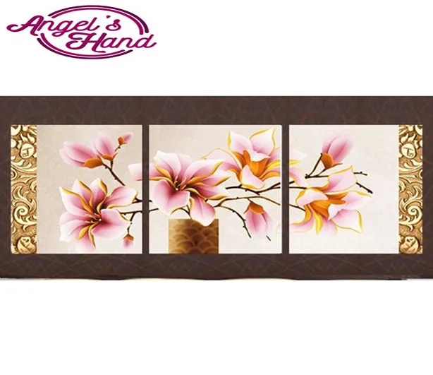 

3pcs 5d DIY diamond painting Flowers 3d diy diamond embroidery full round/square mosaic modern triptych home decoration gifts