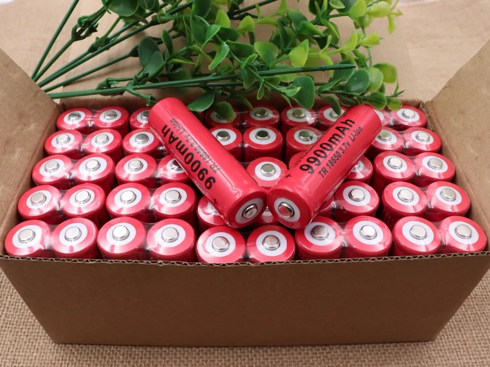 

2/4/6/10/20 PCS 100% New 18650 3.7 V 9900 MAH bateria de ons de LTIO recarregvel para Lanterna Led 18650 bateria Atacado