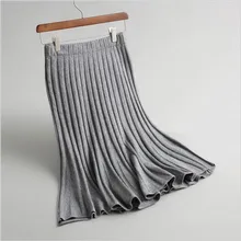 Новинка, женская трикотажная юбка-труба, Женская юбка с эластичной резинкой на талии, весна-осень, хлопковая тонкая сексуальная рубашка для женщин A5022