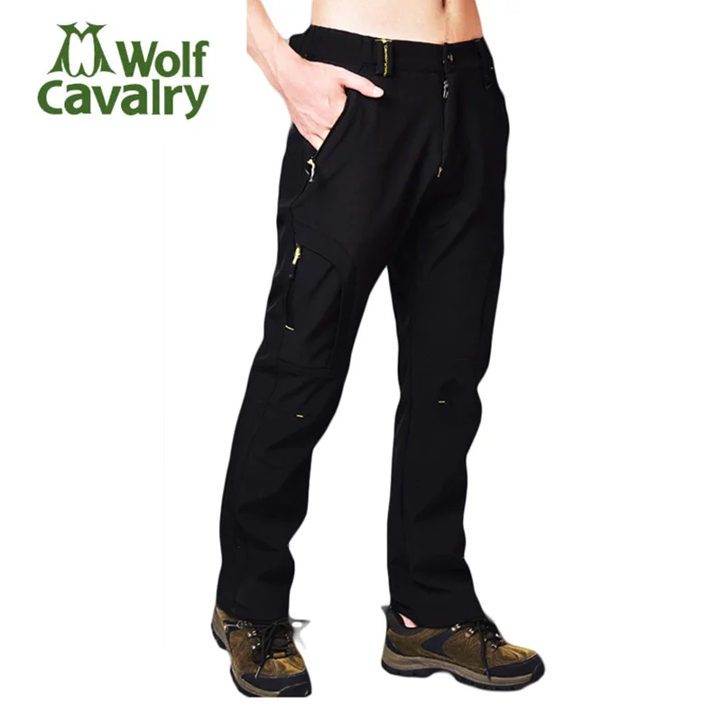 CavalryWolf hombres Otoño Invierno interior polar senderismo Pantalones deportes al aire libre impermeable Trekking campamento masculino esquí pantalón CavalryWolf hombres Otoño Invierno interior polar senderismo Pantalones deportes al aire libre impermeable Trekking campamento masculino esquí pantalón
