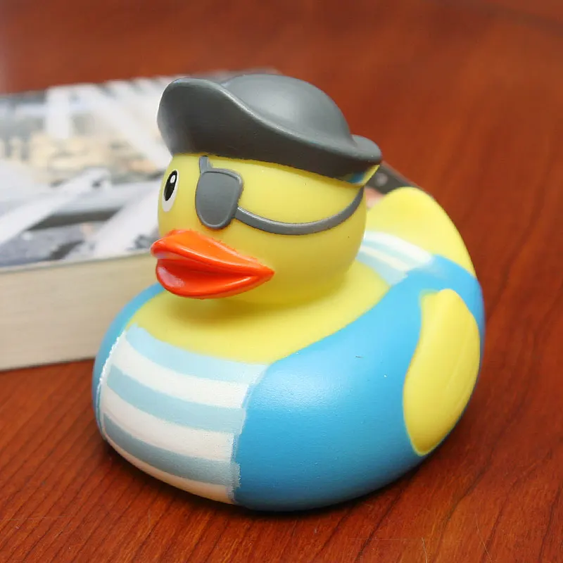 1 шт. Rubber Duck Baby Shower ванна, бассейн плавать игрушка пиратский моделирование утка для малыша