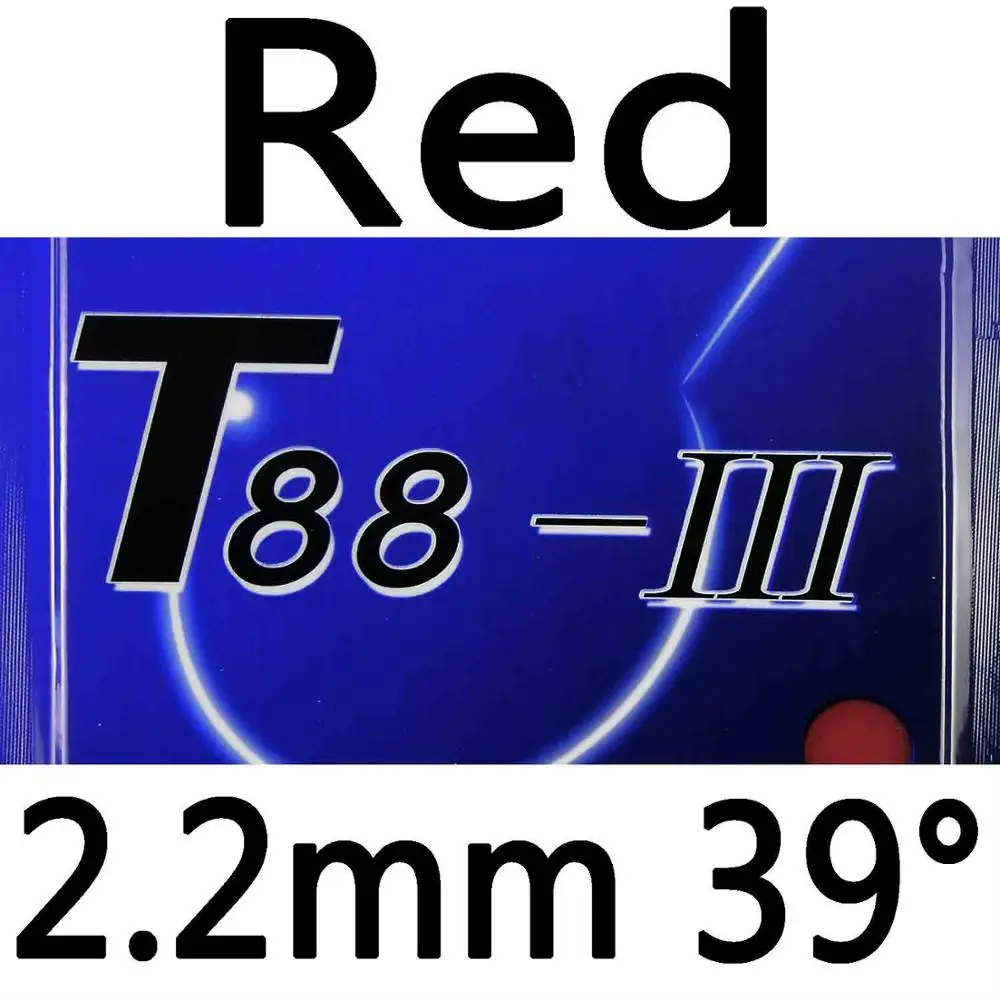 Sanwei T88-III T88-3 T88 3 Пипса-в настольный теннис пинг понг резиновый с губкой - Цвет: Red 2.2mm H39