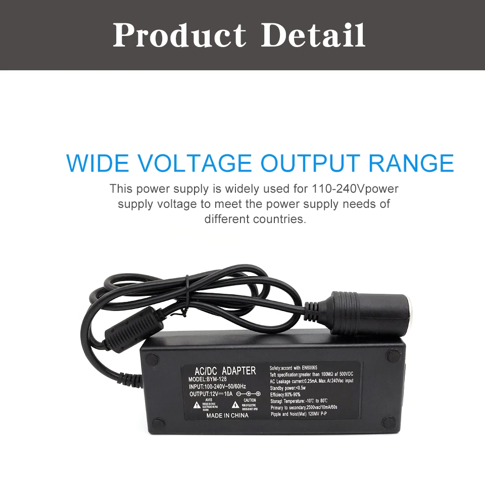 12V 10A Car Cigarette lighter Power AC adapter for Air pump Vacuum Cleaner Air Purifiers DC Power Converter Adaptor Inverter (5)
