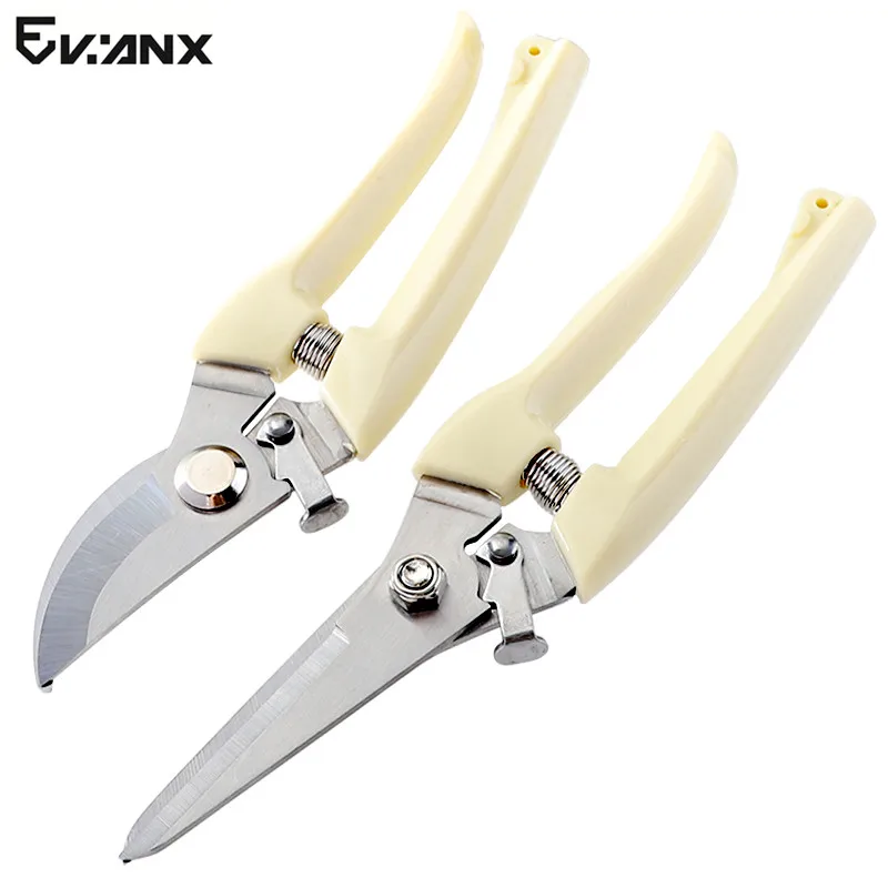 

Pruning Shears Straight/Curved Head Garden Scissors Pruner Trim Herb Fruit Tree Plant Garden Tools