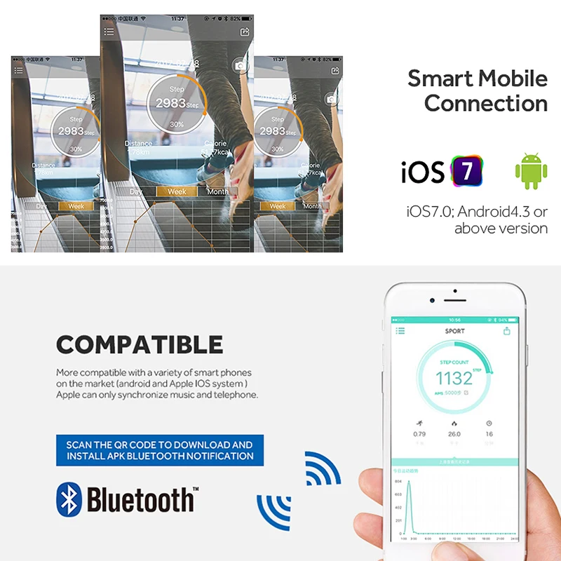 Color Display Sports Smartwatch Heart Rate Monitor IP67 Waterproof Smart Watch Men For IOS & Android sports watch Pedometer