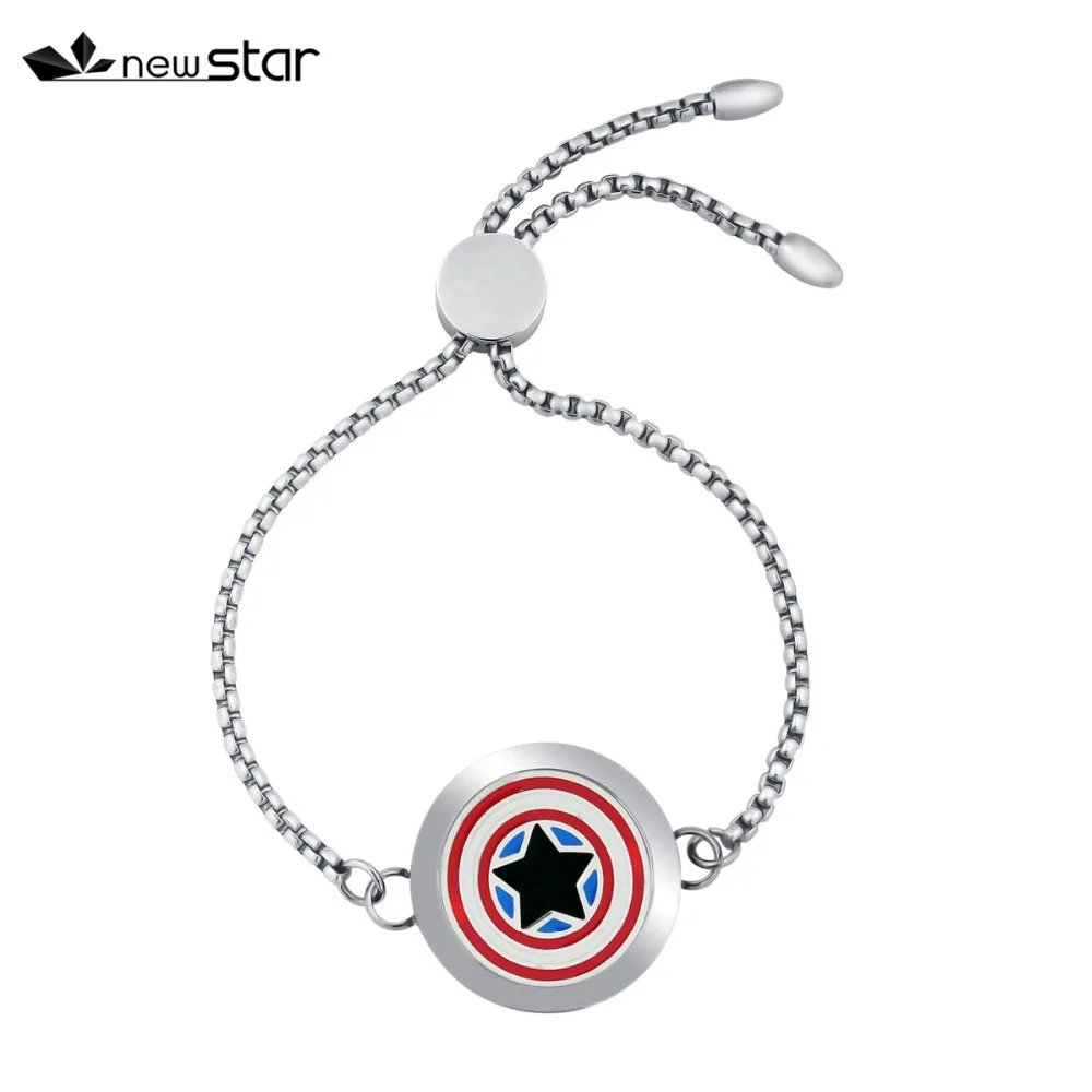NS-BS458-1 Diffuser Leather Locket Bracelet_