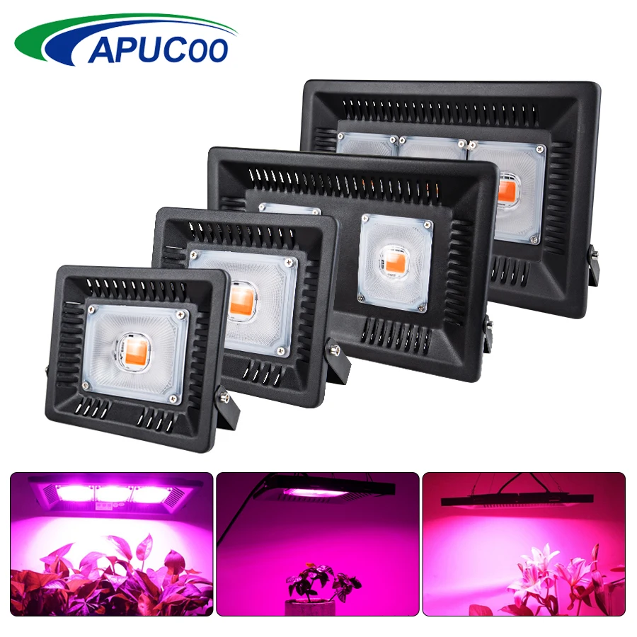 

COB Led Grow Light Lamp 30W 50W 100W Full Spectrum Grow LED Flood Light for Plant Flower Indoor Garden Hydroponic Plant Light