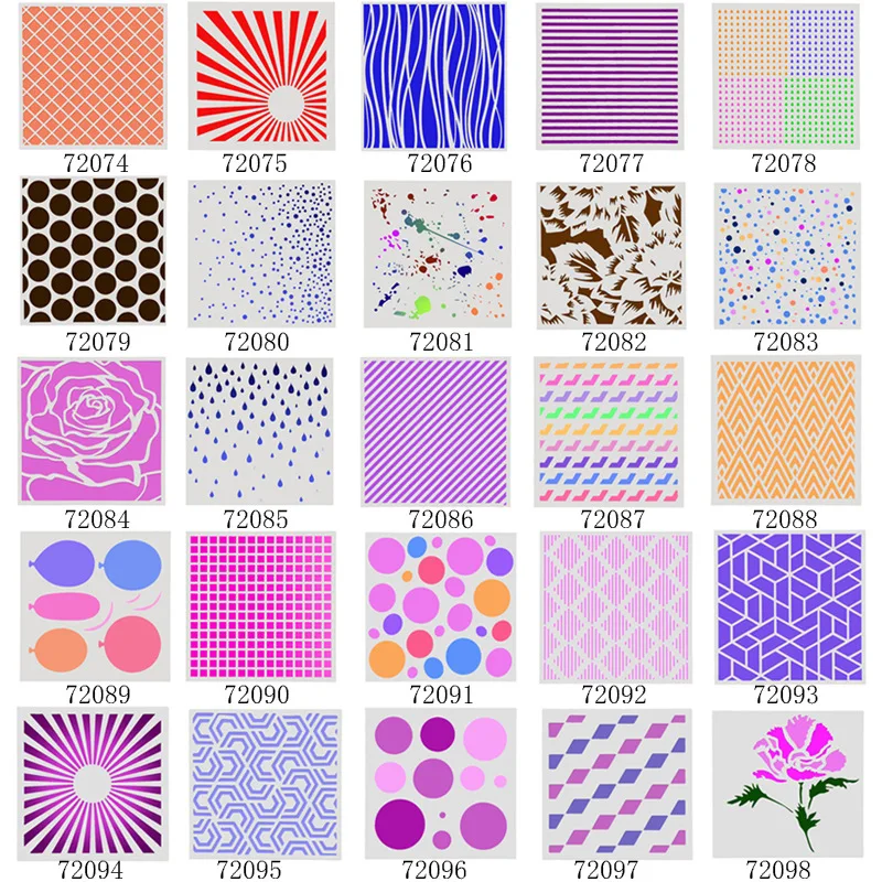 

Large Dots Stencil for Scrapbooking Decorative Embossing Paper Cards Making Crafts Plastic Template Drawing Sheet 6x6inches