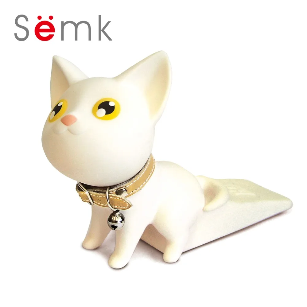 

Semk Lovely Cartoon Cat Door Stopper PVC Vinyl Non Scratching Strong Grip Home Improvement New Style Cat Door Stop