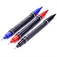 Tinta impermeable Negro Azul Rojo 6824 marcador permanente punta dual 0,5/1,0mm punta estudiante escuela Oficina suministros arte pintura pluma