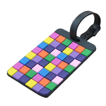 

TFTP Portable Secure Travel Suitcase ID Luggage Handbag Large Tag Label (Yellow+Purple)