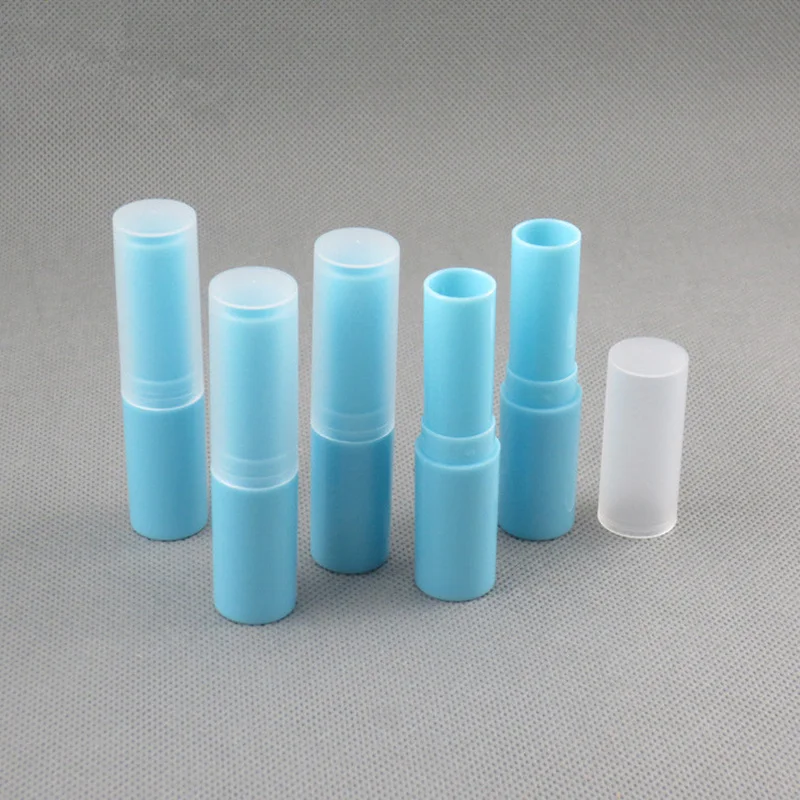

30/50/100pcs Direct Flling Empty Blue Lipstick Tube Hot Sale DIY Lip Balm Tubes Makeup Package