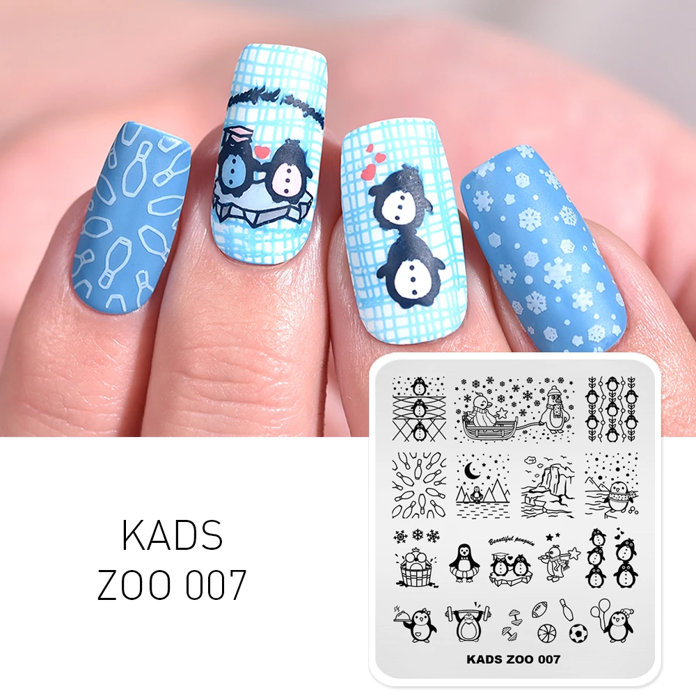 Nail Art Stamping Plates Template Cute Tiny Penguin Patterns DIY Nail  Designs Stamper Polish Printer Professional Stamper Plate|Nail Art  Templates| - AliExpress