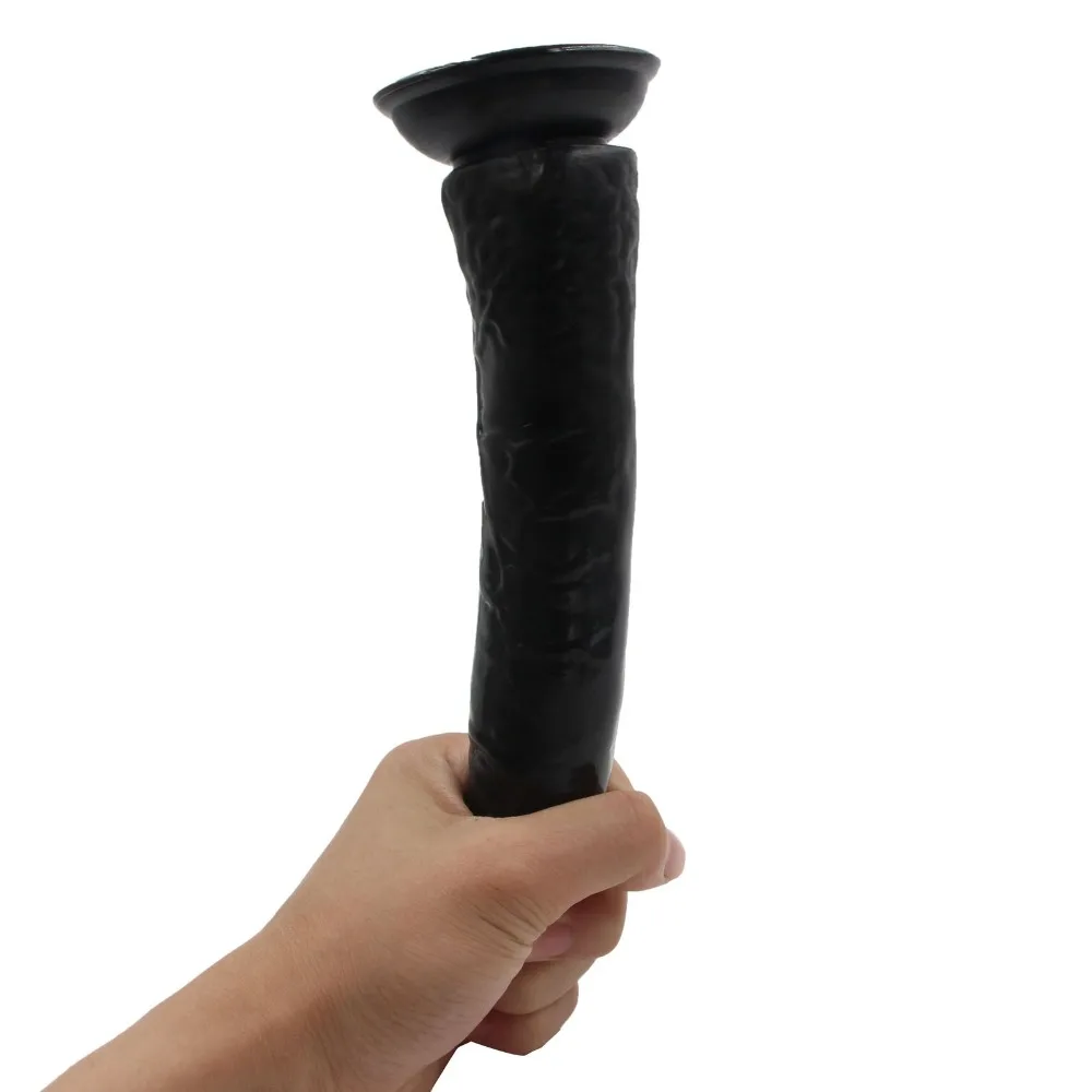 2 PCS 7.87 Inch Big Silicone Fake Penis Flexible Dildo with Suction Cup & Multi-speed Vibrator Sex Toys for Woman Vagina