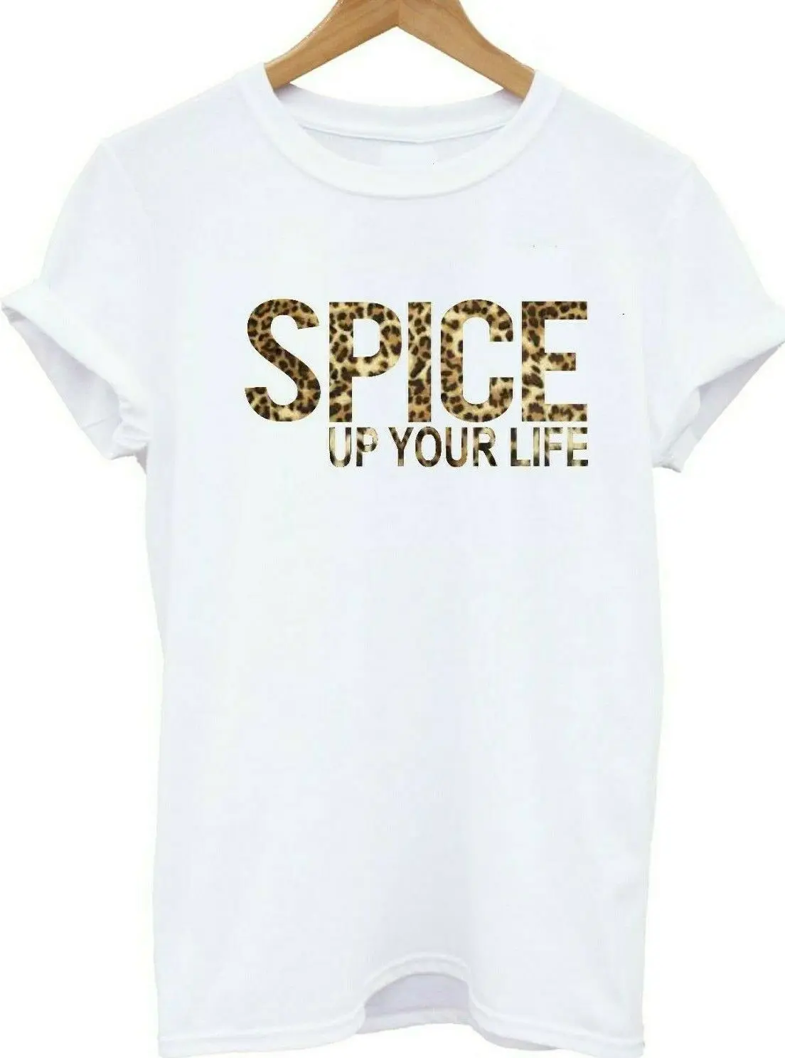 2019 крутая футболка с надписью Spice Up Your Life для девочек страшная взрослых и детей