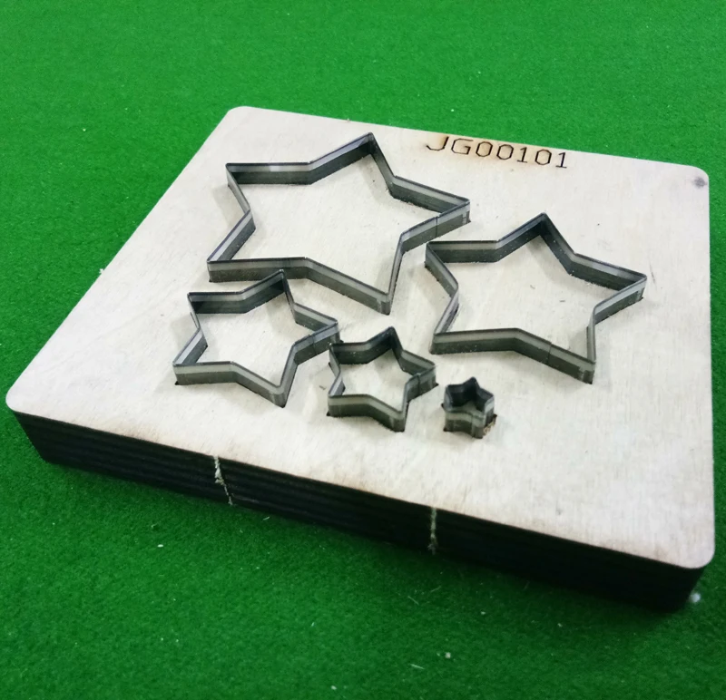 5 шт. пятиконечная звезда рамка индивидуальные кожаные металлические режущие штампы ручной работы DIY деревянная форма штамповка и