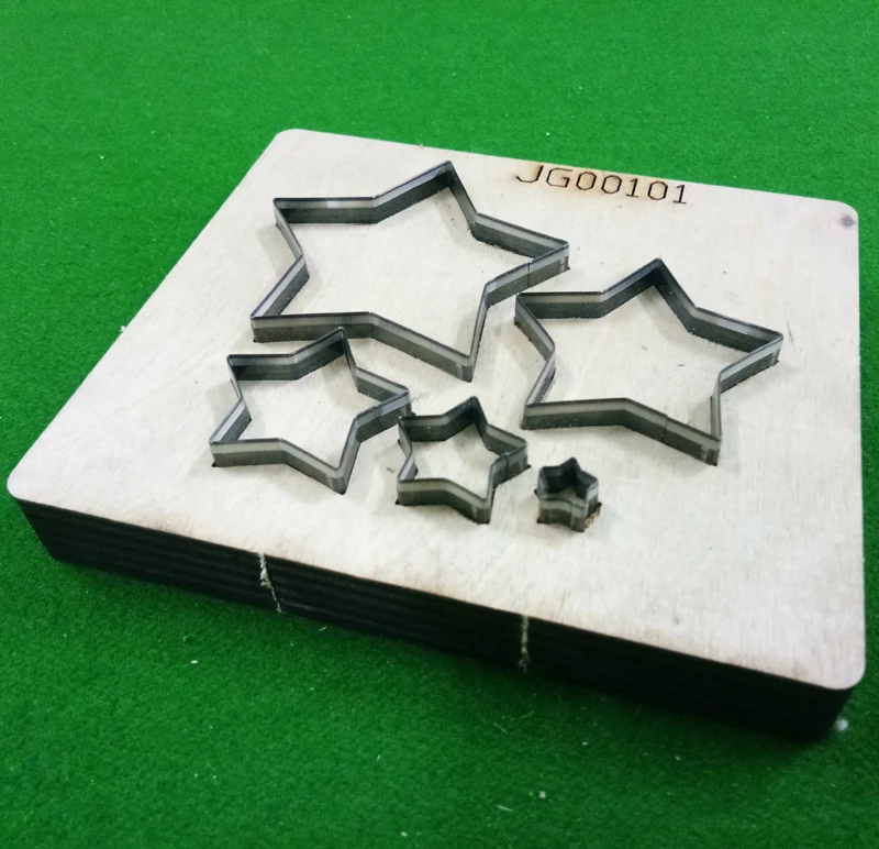 

Swovo 5pcs Pentagram Star Frame Customized Leather Metal Cutting Dies Craft DIY wooden mold dies cutting & Wooden Punching dies