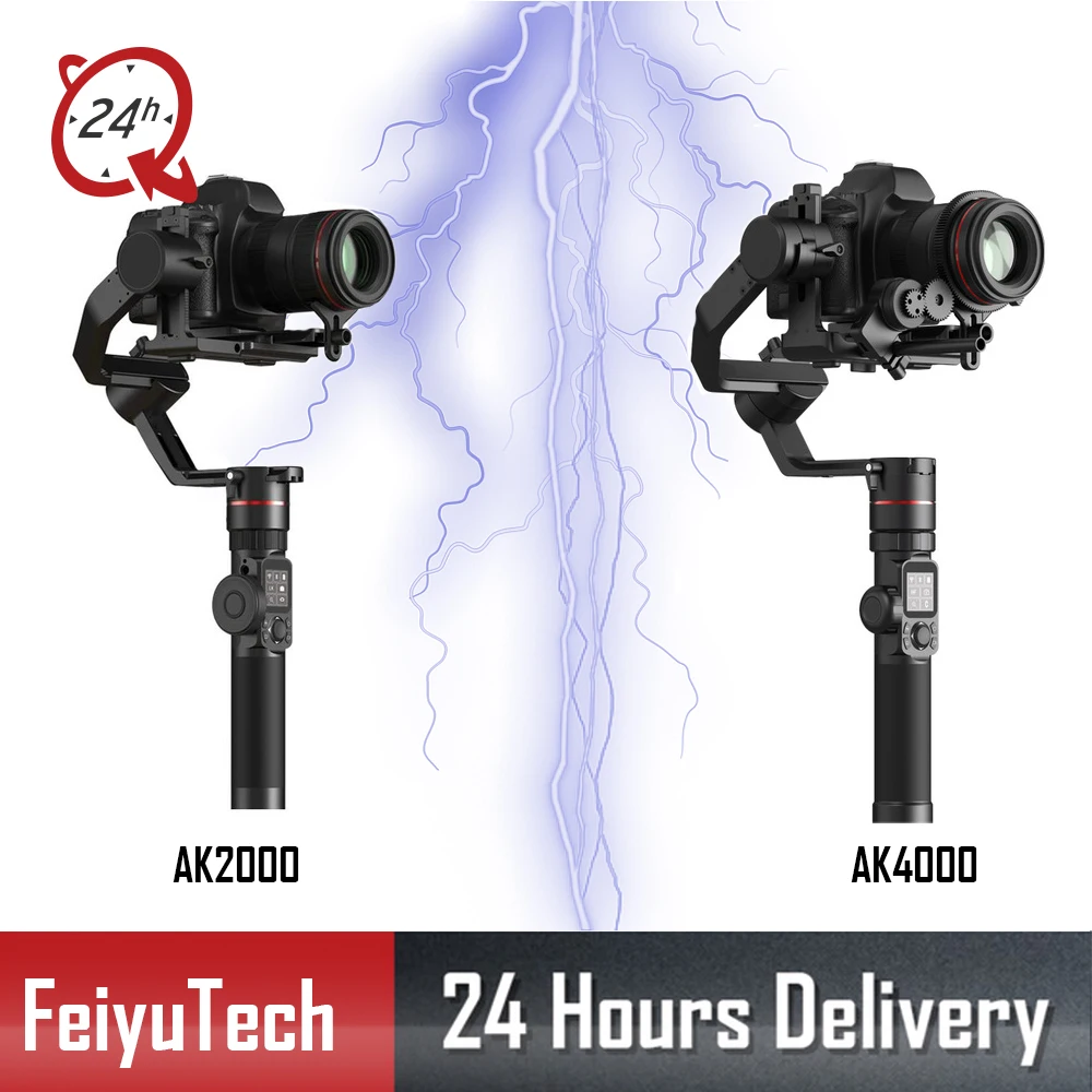 

FeiyuTech AK2000 AK4000 Handhel Gimbal Feiyu 3-Axis Camera Stabilizer for Panasonic GH5 Sony Canon 5D Nikon Payload