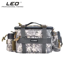 Leo Рыболовная Сумка 1000D Оксфорд рыболовные снасти приманка сумка многоцелевая рыболовная леска переноска наружная фотография талия/сумка на плечо
