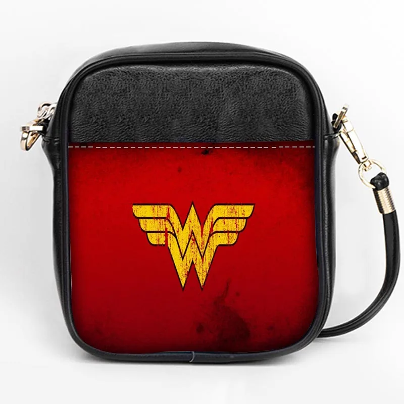 Новая модная сумка на ремне с логотипом wonder woman на заказ, женские сумки на ремне, кожаные мини-сумки для девушек, вечерние сумки, сумка на ремне DIY - Цвет: 2