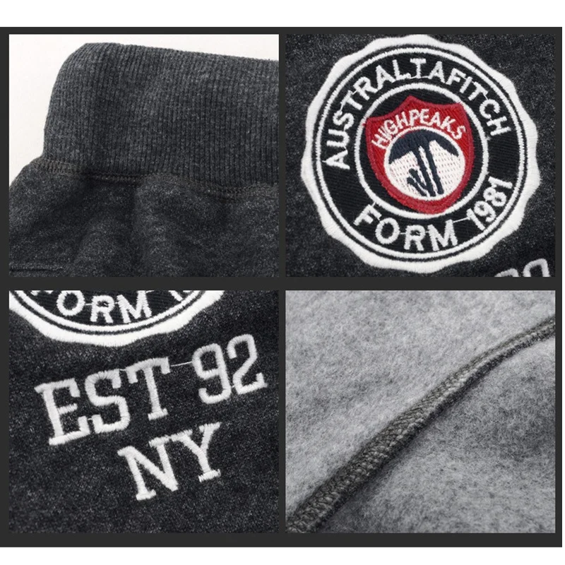 Winter Pants Men Thick Cotton Sweatpants Full Length Trousers soft and breathable joggers size S to 3XL
