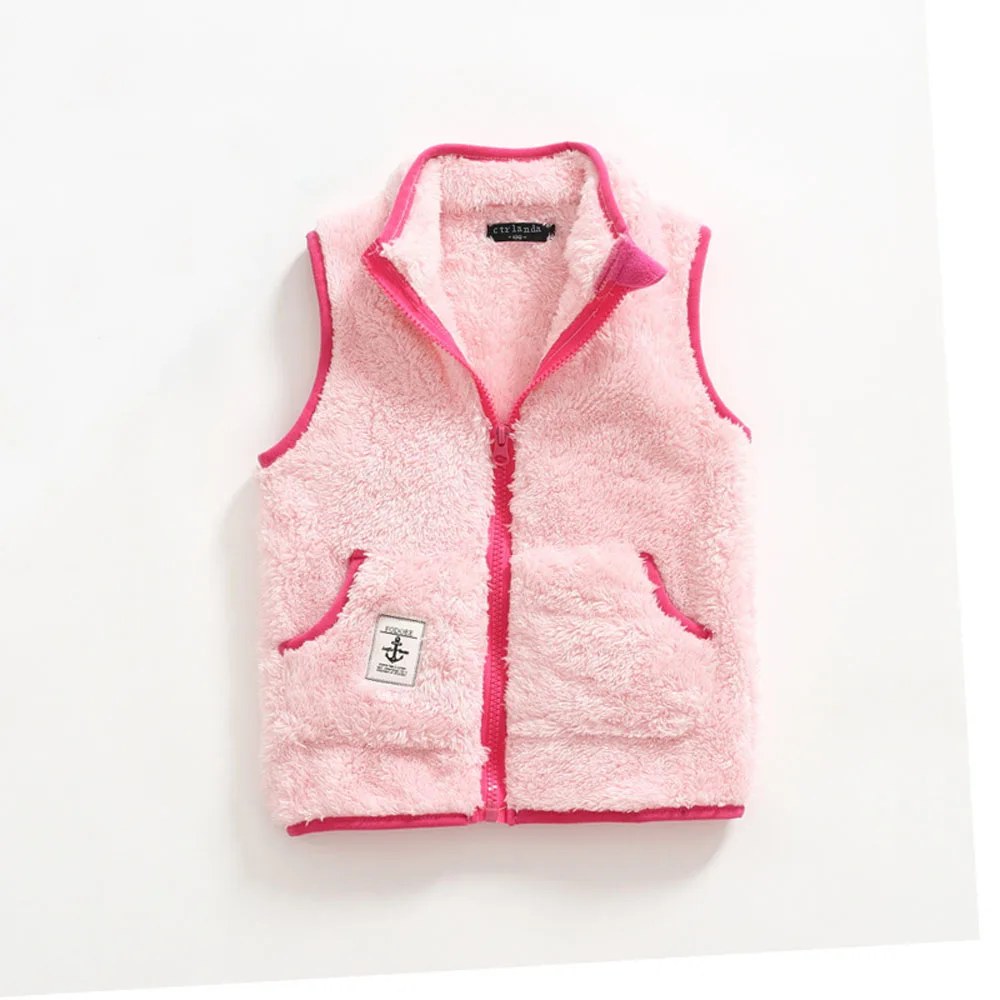 Colete de Pelúcia Colete de Veludo Roupas de Menina Roupas sem Mangas Menino Outerwear Fleece Encabeça Garoto Jaqueta Cabolsa Primavera Colete Criança 4 Colete De Veludo Garoto Jaqueta Casaco Primavera