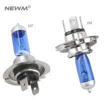 2x супер белый, 12В 55 Вт 9003 H4 H7 6000 K Ксеноновые Автомобильные фары лампы DRL галогенная лампа длинные lifespain для автомобильных фар