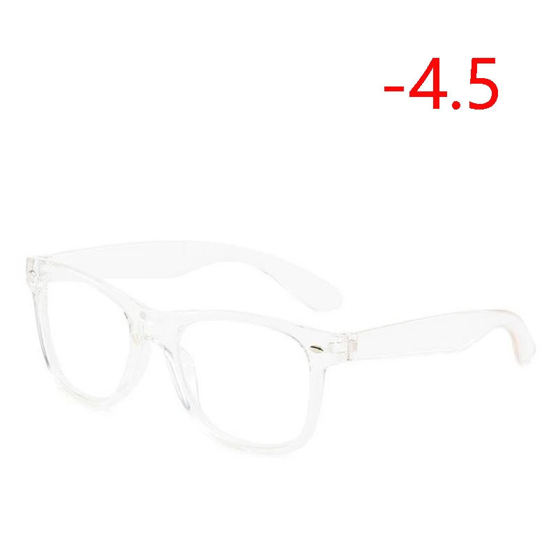 Diopter SPH 0-0.5-1-1.5-2-2.5 To-6.0 Finished Myopia Glasses Men Women Retro Rivets Nearsighted Glasses Transparent Frame - Цвет оправы: Myopia 450