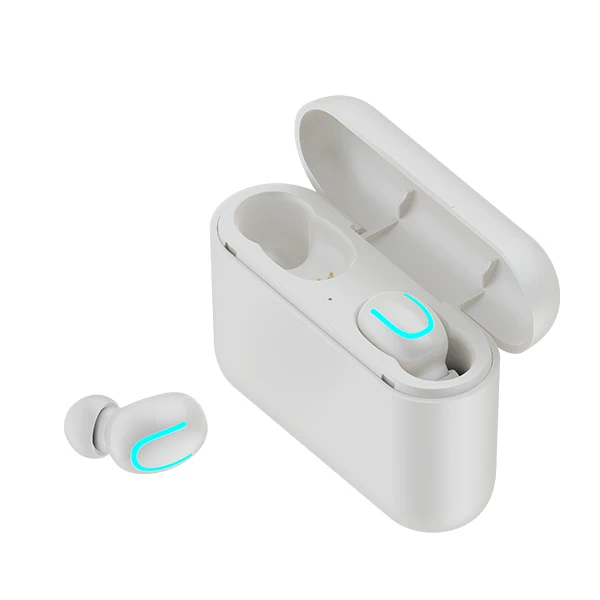 ASKMEER TWS Bluetooth 5,0, наушники, мини, настоящие, беспроводные, 3D стерео наушники с микрофоном, свободные руки, спортивные наушники, авто сопряжение, гарнитура - Цвет: Binaural White