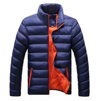 DIMUSI, повседневная мужская куртка, осень и зима, мужская хлопковая смесь, мужская куртка-бомбер и пальто, Повседневная толстая верхняя одежда, Casaco Masculino 4XL - Цвет: Orange